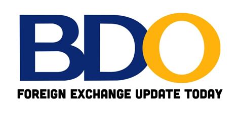 bdo exchange rate|BDO Exchange Rate Today [Latest Update] .